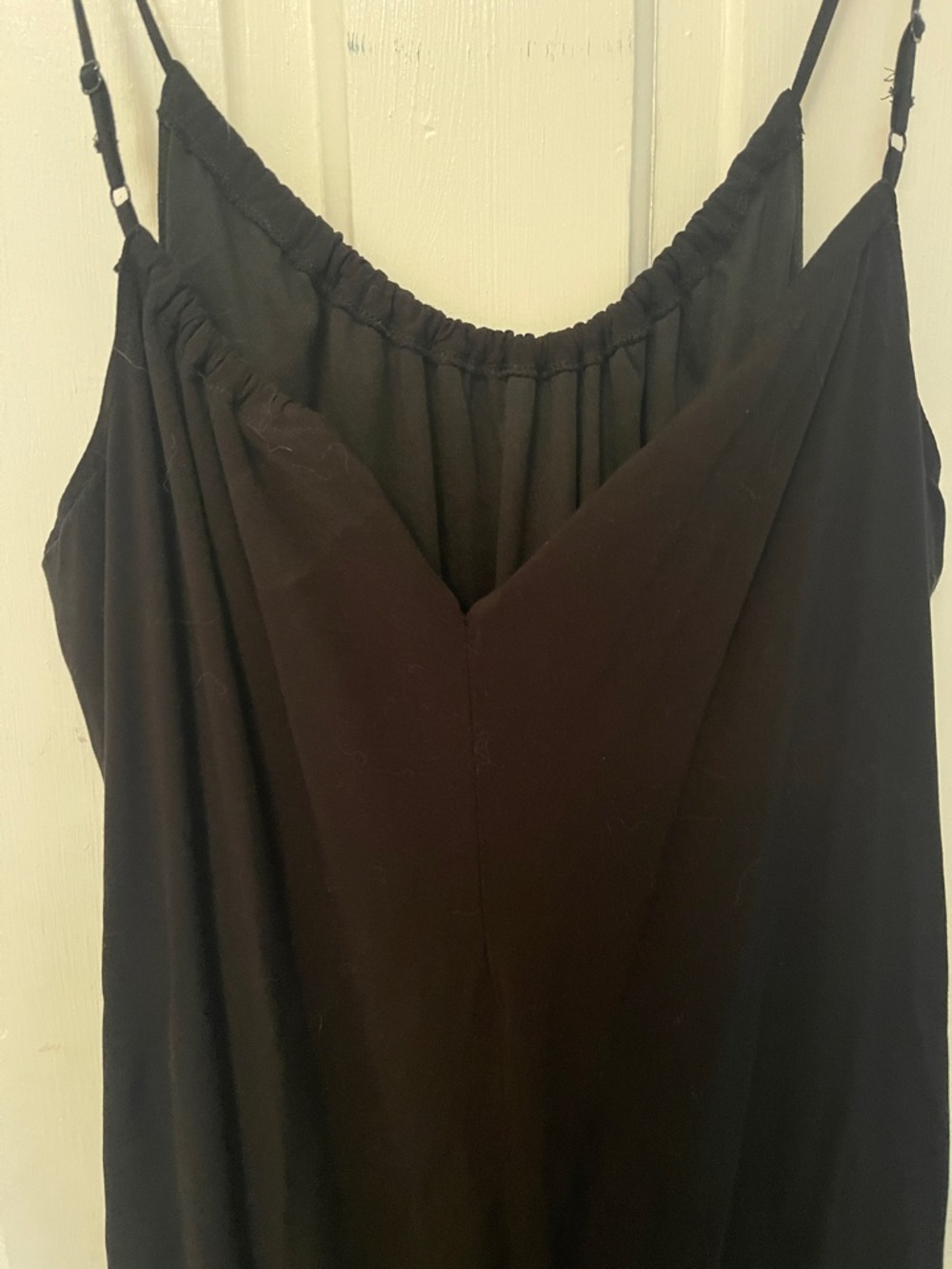 Black Spaghetti-Strap Women’s Midi Dress - Picture 5 of 6